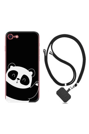 Apple Iphone Se 2020 Se 2020 Kılıf Silikon Desen Boyun Askılı Bay Bay Panda 1784 ipliyenisuperseri61x7t17