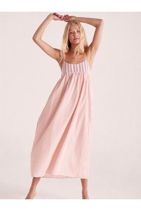 Kadın Renkli Çizgili Elbise NM0161R