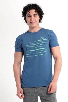 Macsen Erkek T-shirt Indigo ST12TE231