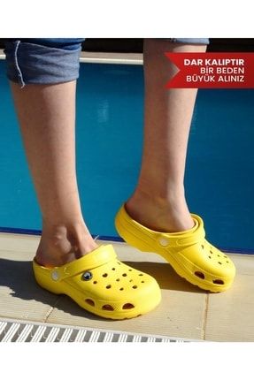 Uniseks Sarı Yazlık Sandalet,hemşire Terliği EVA3001