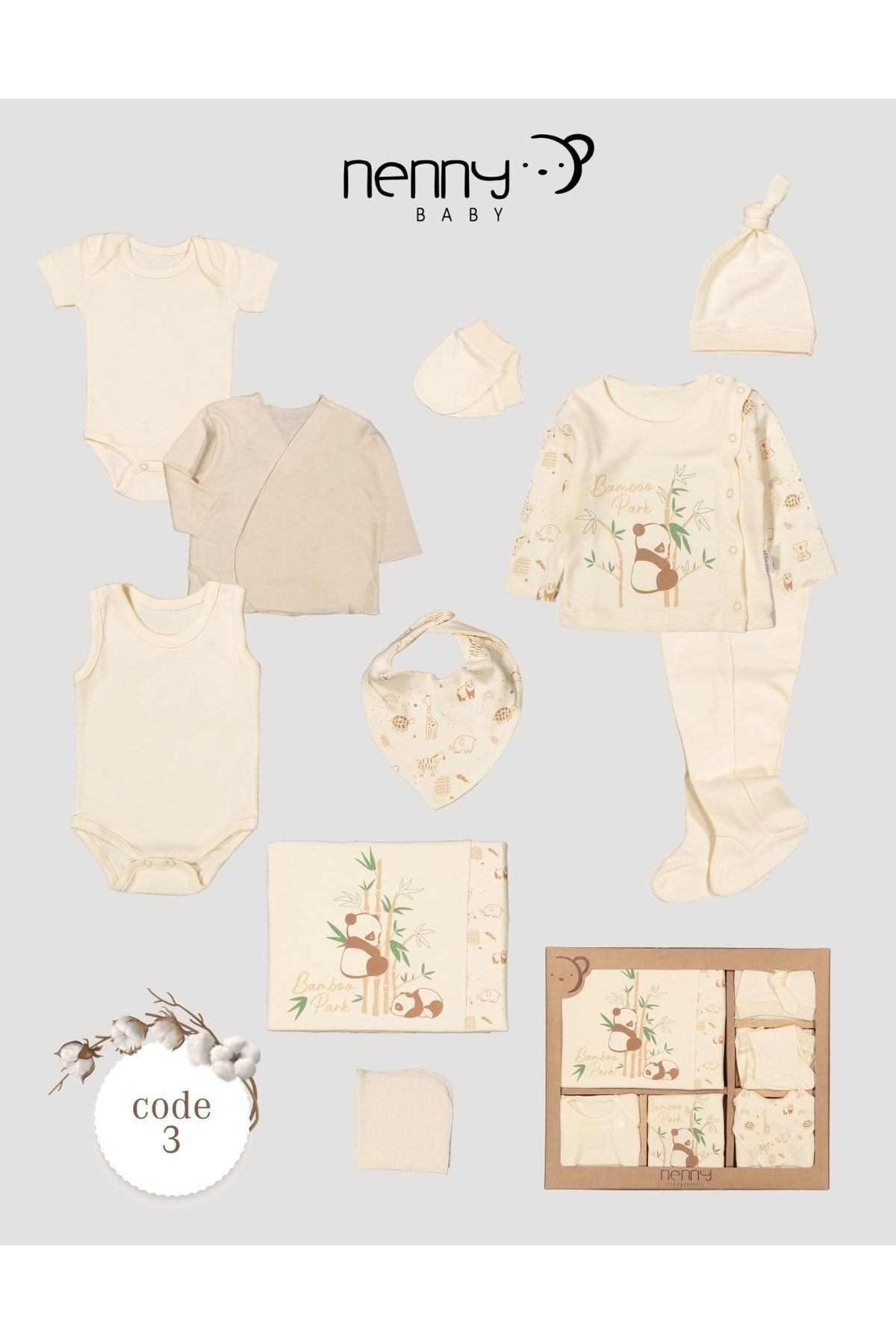 NENNY /bebbek 10'lu Bamboo Hastane Çıkışı