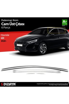 S-dizayn Hyundai I20 Krom Uyumlu Cam Üst Çıtası 6 Parça 2020 6214071