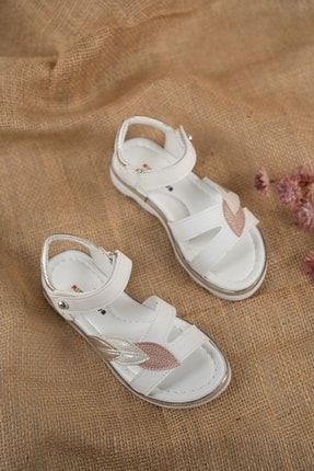 Termo Taban Yaprak Model Beyaz Kız Çocuk Sandalet TYC00455651102