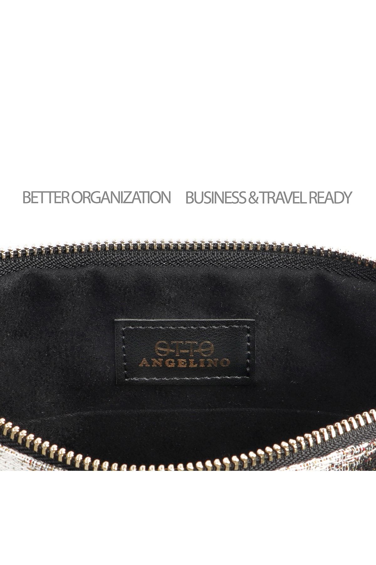 OttoAngelino-Otto Angelino Authentic Design Zippered Women's Clutch Bag 6