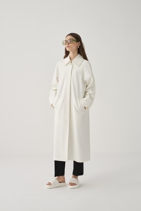 Genel Markalar Üçgen Manşetli Trençkot