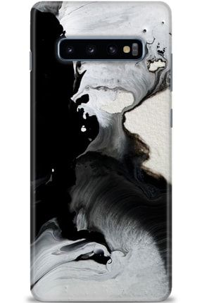 Samsung Galaxy S10 Plus Kılıf Hd Baskılı Kılıf - Sanat Saati + Temperli Cam mmsm-s10-plus-v-299-cm
