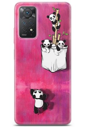 Xiaomi Redmi Note 11 Pro Uyumlu Kılıf Panda 33 Silicone Redmi Note 11 Pro Kılıf Panda4