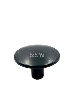 Mantar Düğme Antrasit 35mm Çapında Metal Lüks Çapında Çekmece Dolap Mobilya Kulpları Bablife-Düğme-Mantar-Antrasit