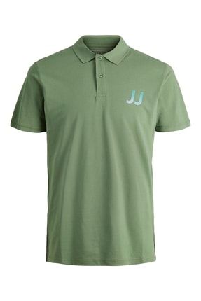 Jack Jones Seth Polo Ss Erkek Yeşil Tshirt 12210870-21