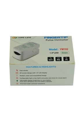 Yimi Life Fingertip Pulse Oximeter Nabız Ölçme Oksimetresi Parmaktan Ölçer Tip Ym-102 1001058000495