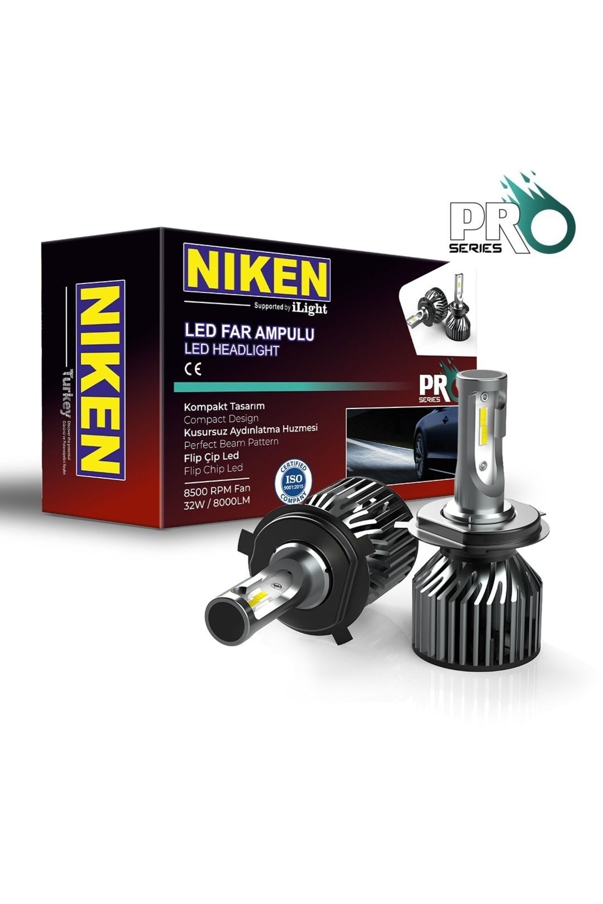 Niken H4 Led Xenon Far Aydınlatma Seti Şimşek Etkili Pro 8000lm Fiyatı,  Yorumları - Trendyol