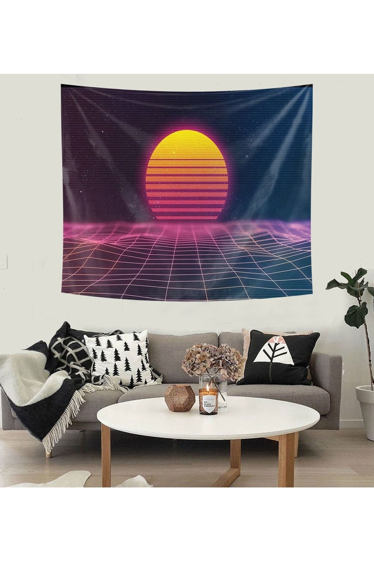 Puffbutik Neon Moon Duvar Halısı D328 Fiyatı, Yorumları TRENDYOL