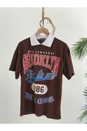 Şhn Yakalı Brooklyn T-shirt - Kahve G17175M1712