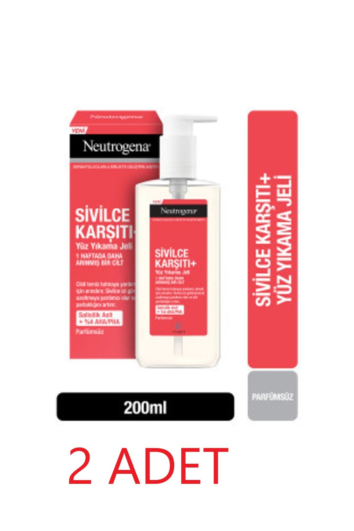 Sivilce Karşıtı Temizleme Jeli 200 Ml 2 Adet