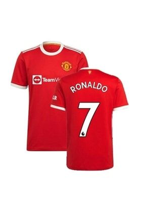 Manchester United 2021/22 Yeni Sezon Ronaldo Kırmızı Ev Sahibi Forması Manu-2022 manucr7
