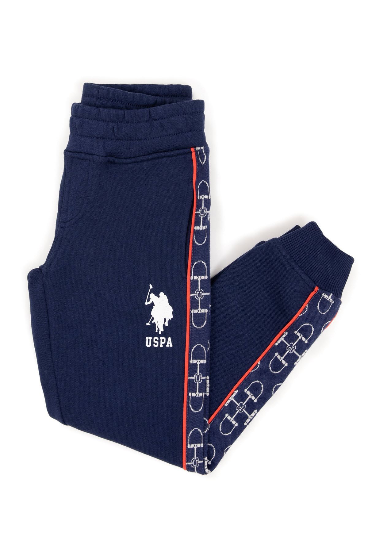 شلوار بافتنی پسرانه آبی سرمه ای U.S. Polo Assn.