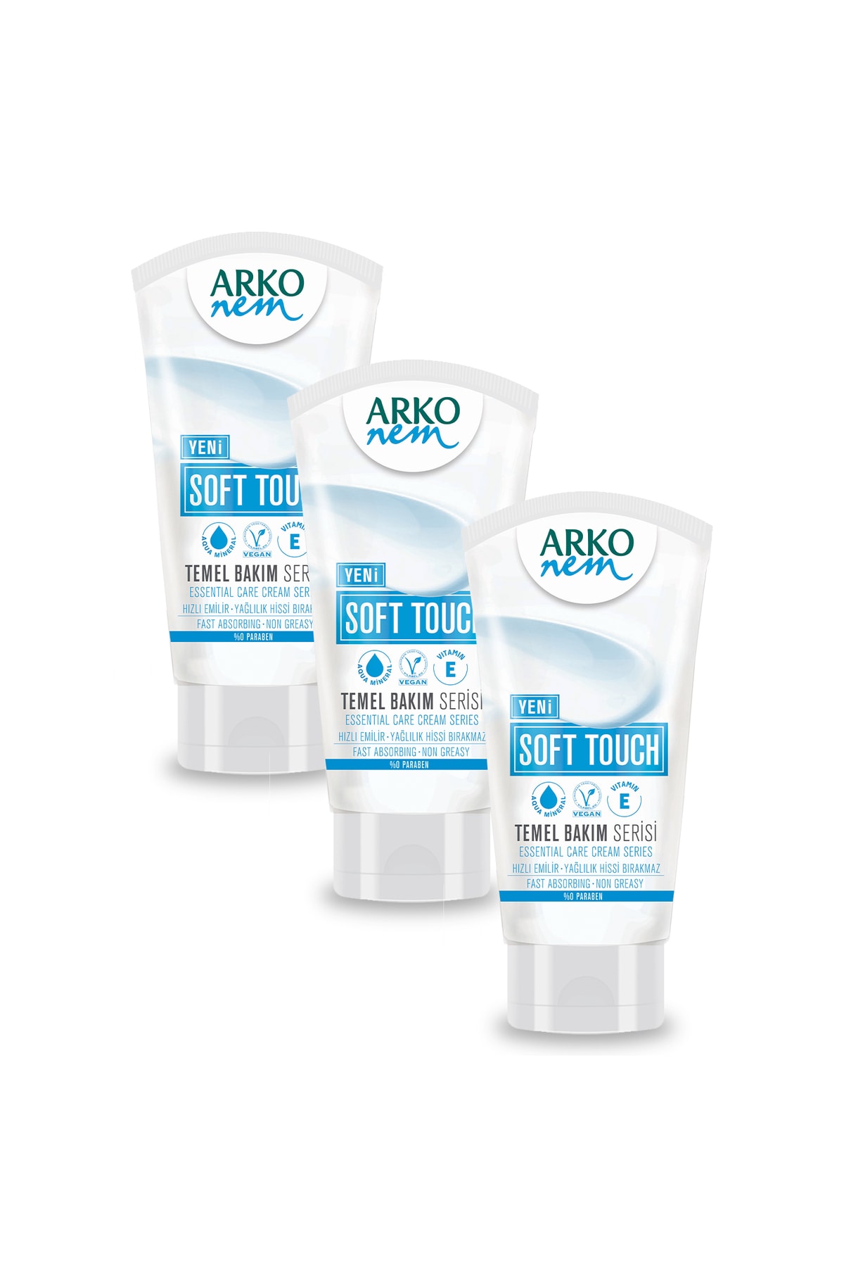 ARKO Soft Touch Nemlendirici El ve Vücut Kremi 3x60 ml