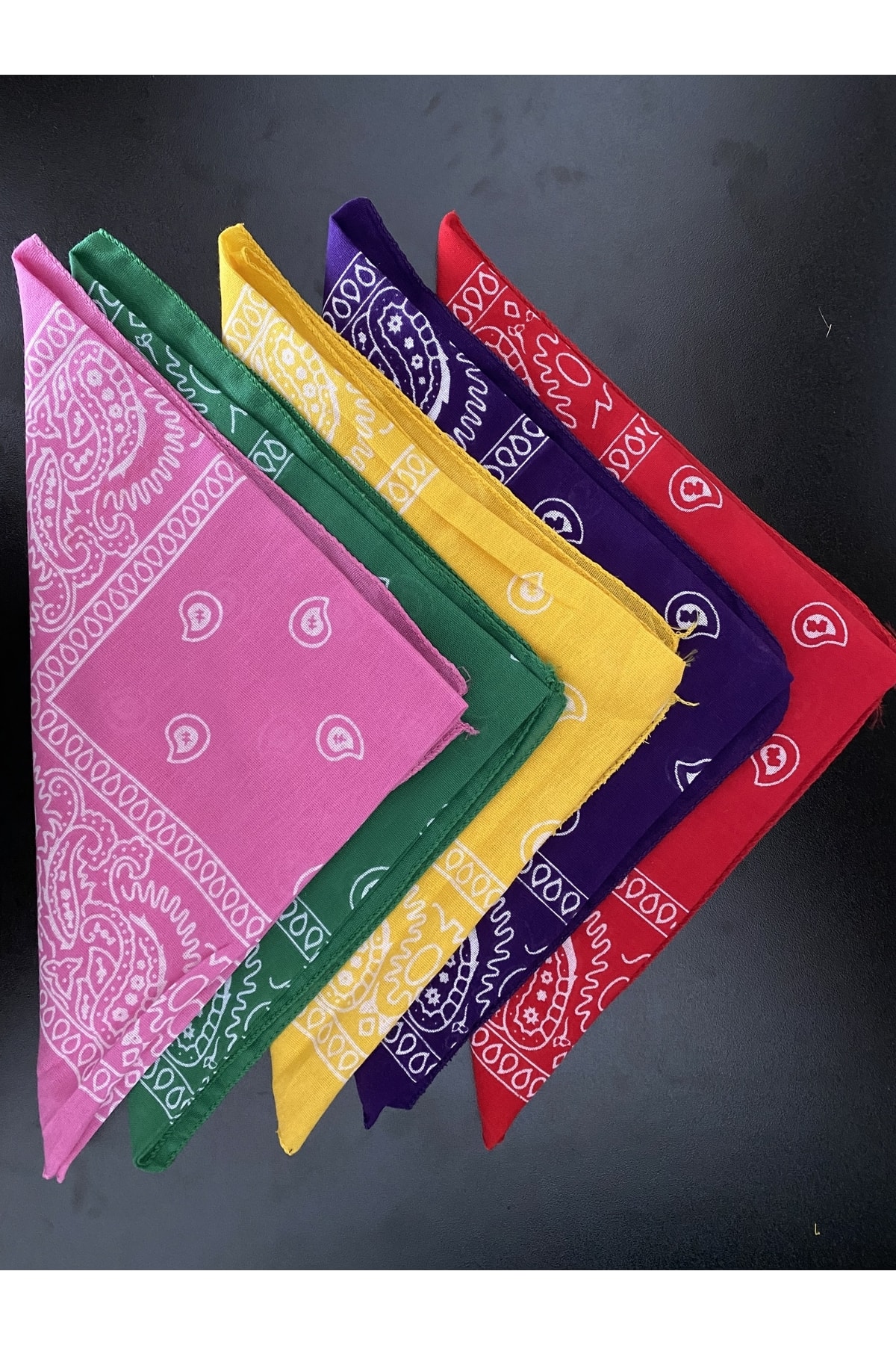 Etnik Desen Bandana 5'li Set