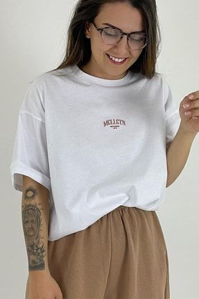 Unisex Kahverengi-beyaz T-shirt Eşofman Takım 2416