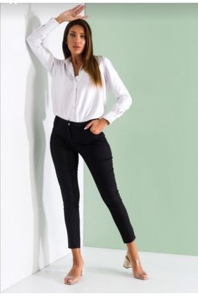 Irina Kadın Siyah Skinny Jean Yüksek Bel Likralı Dar Kesim Pantolon 1972726219çöm