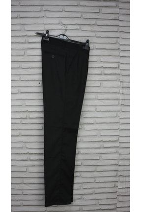 Erkek Siyah Desenli Klasik Kesim Keten Pantolon DYG-02437