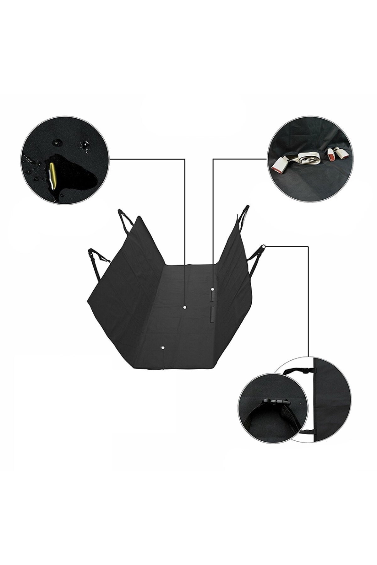 Ankaflex Köpek Için Araba Araç Oto Koltuk Kılıf Örtü Evcil Hayvan Seyahat Örtüsü Çantası Köpek Aksesuarı fotoğrafı 7 (önizleme)