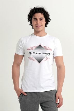 Marques Erkek T-shirt Krem ST12TE244