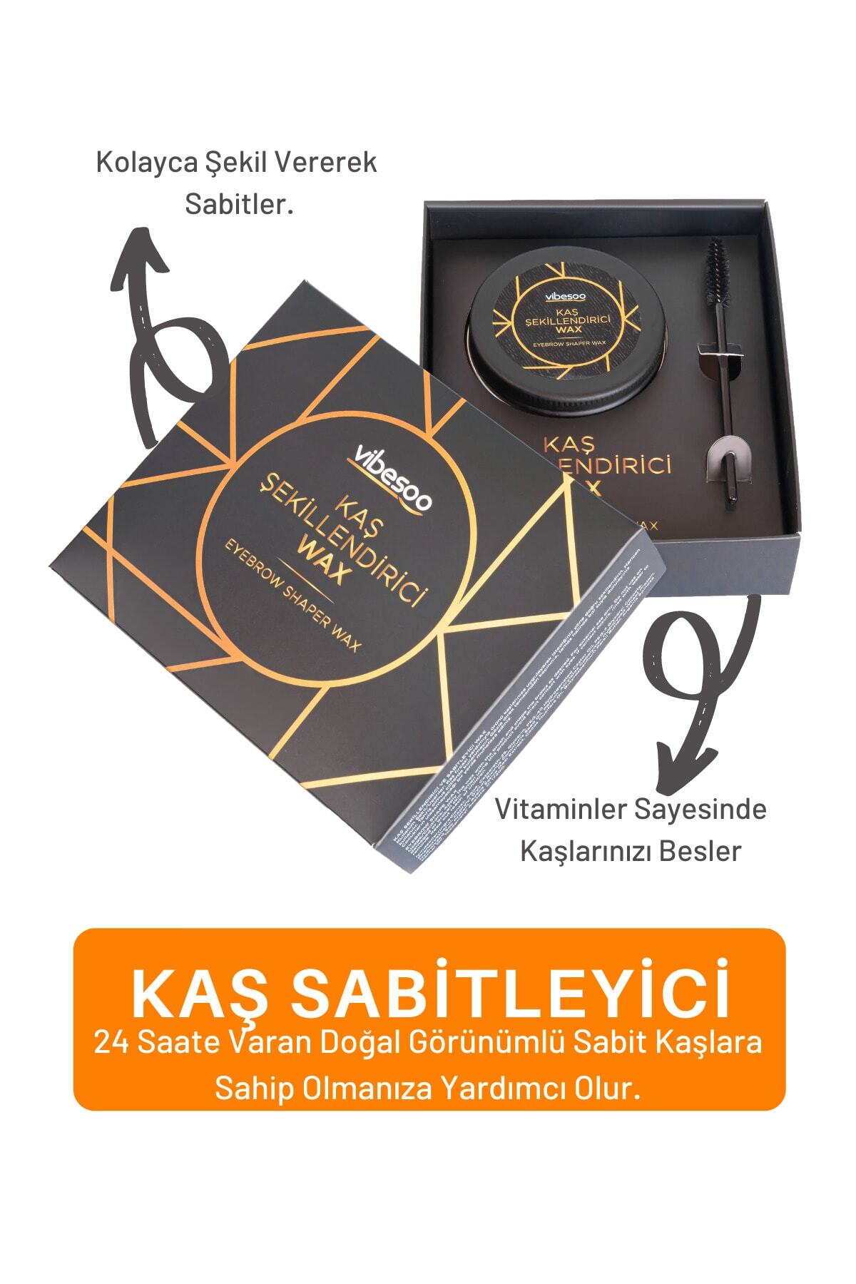 Vibesoo Kaş Sabitleyici Wax Kaş Şekillendirici