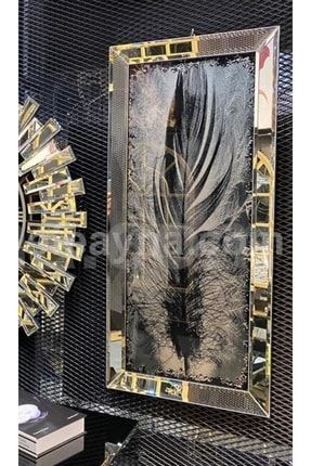Aynalı Tüy-gümüş Tablo-40x90cm UXQNR4MXY9
