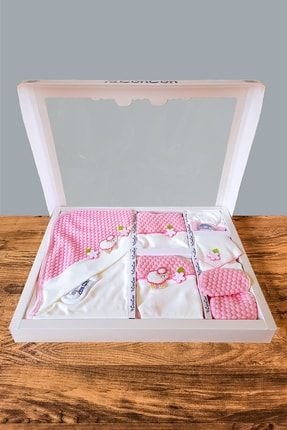 Kız Bebek Hastane Çıkış Kıyafeti Yeni Doğan Bebek Hediyesi 10 Parça Bebek Tulum Battaniye Giyim Set HD10HSCK