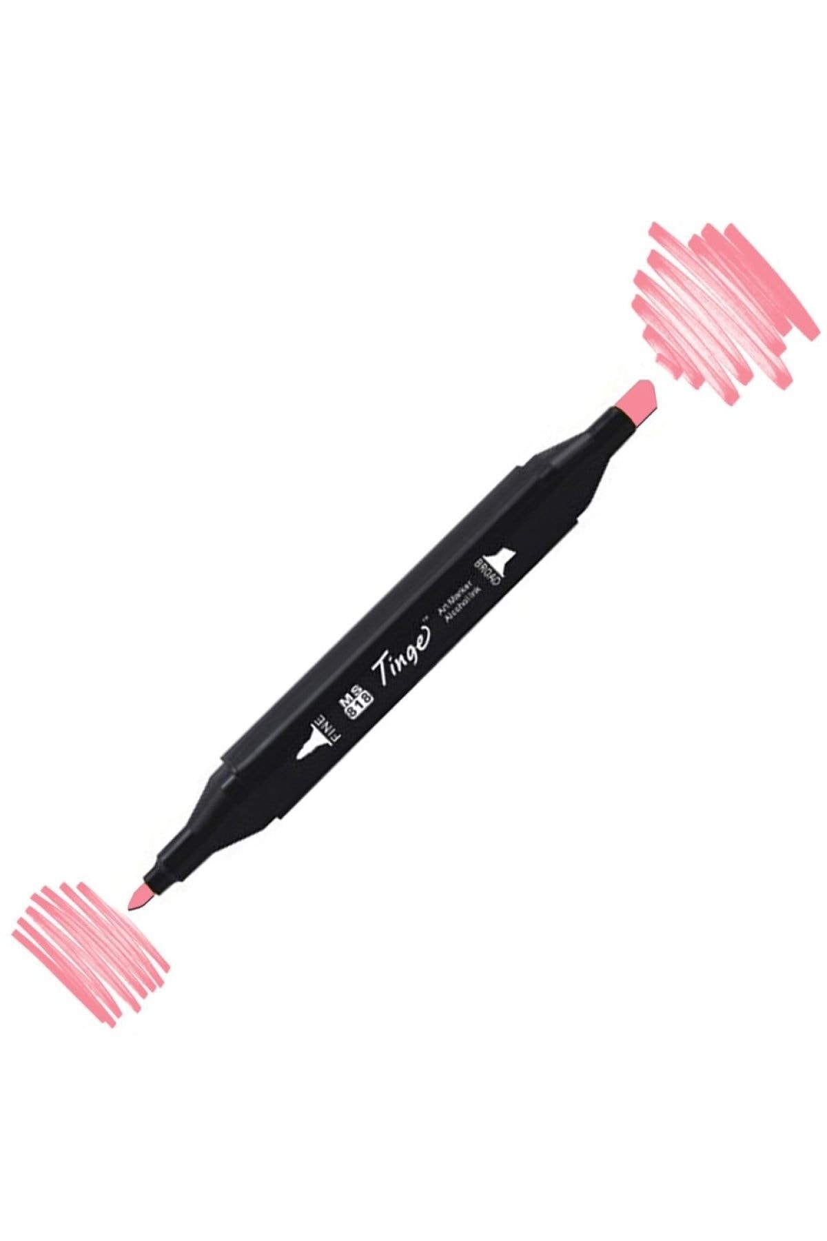 Twin Double Tip Marker Pen R8 Rose Pink