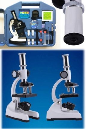 28 Parça Mikroskop Seti 1200x Lise & Üniversite Öğrencileri Için Deneysel Biyoloji Öğretim Monoküler drb2a