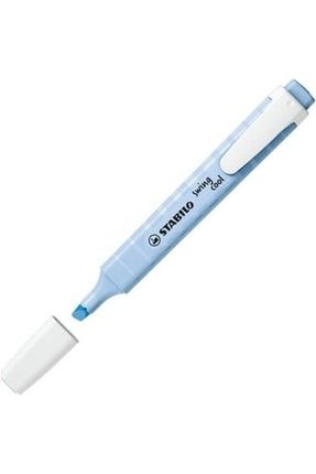 Fosforlu Kalem (işaret Kalemi) Swing Cool 1-4 Mm Kesik Uç Pastel Mavi 275/111-8 (10 Lu Paket 3700.16497