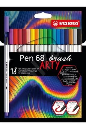 Keçe Uçlu Boya Kalemi Pen 68 Brush Arty 18 Renk 3700.17306