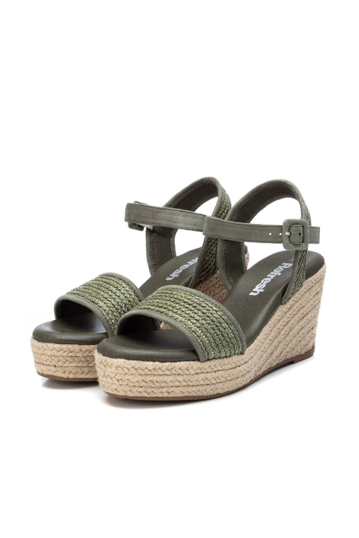 Army green wedge sneakers shop