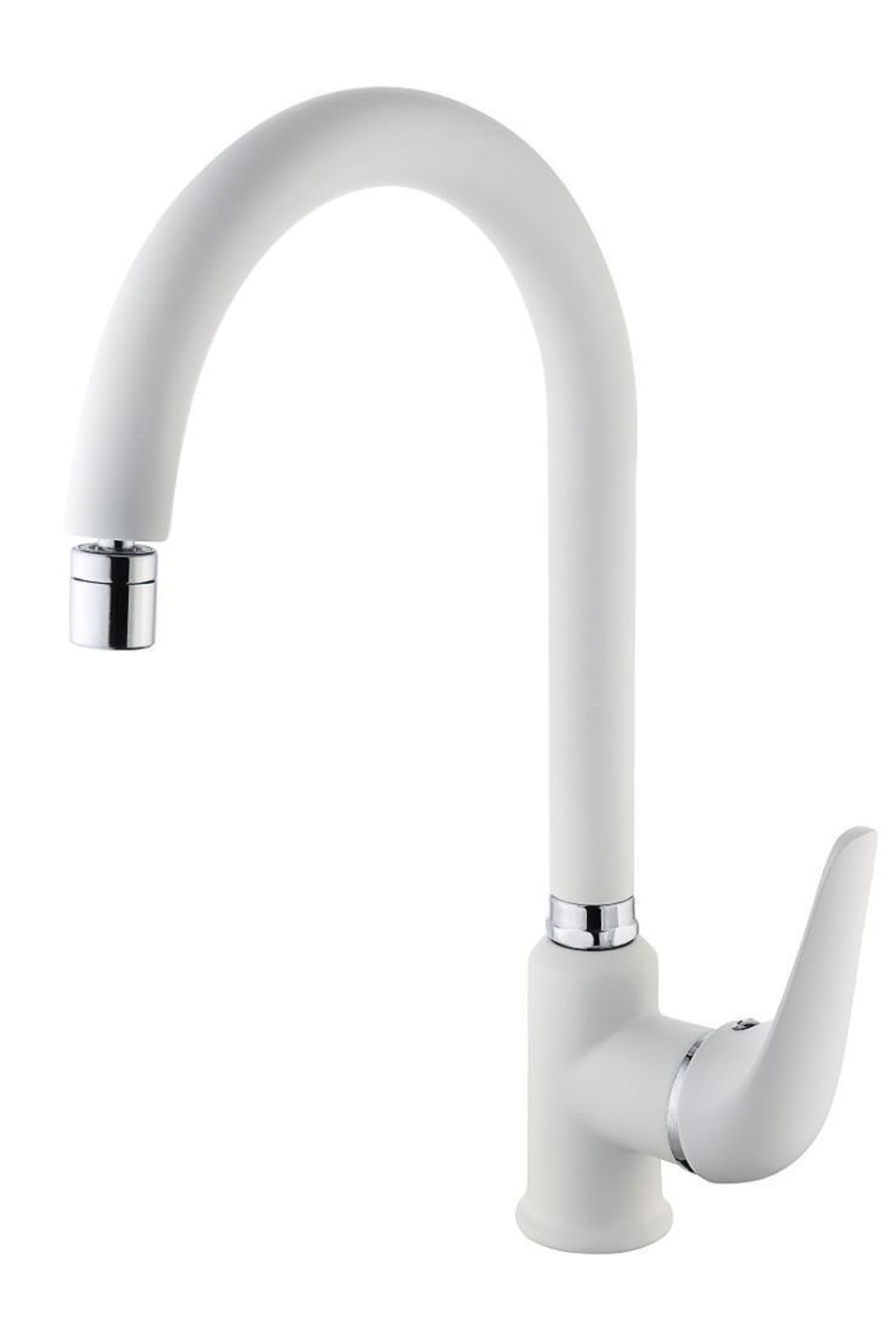 Sapphire Matte White 360° Italian Aerator Kitchen Sink Faucet