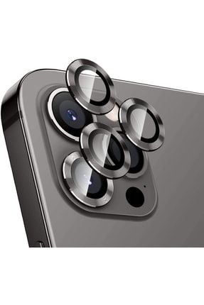 Iphone 11 Pro / 11 Promax / 12 Pro Uyumlu Mercek-lens Kamera Koruması Koyu Gri Renk mooncaseCRAPHİTE11prolens