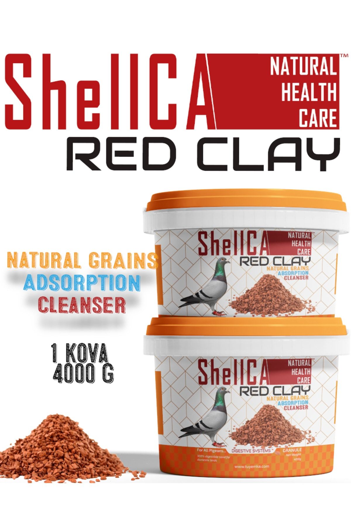 ShellCA Red Clay Güvercin Kırmızı Kil