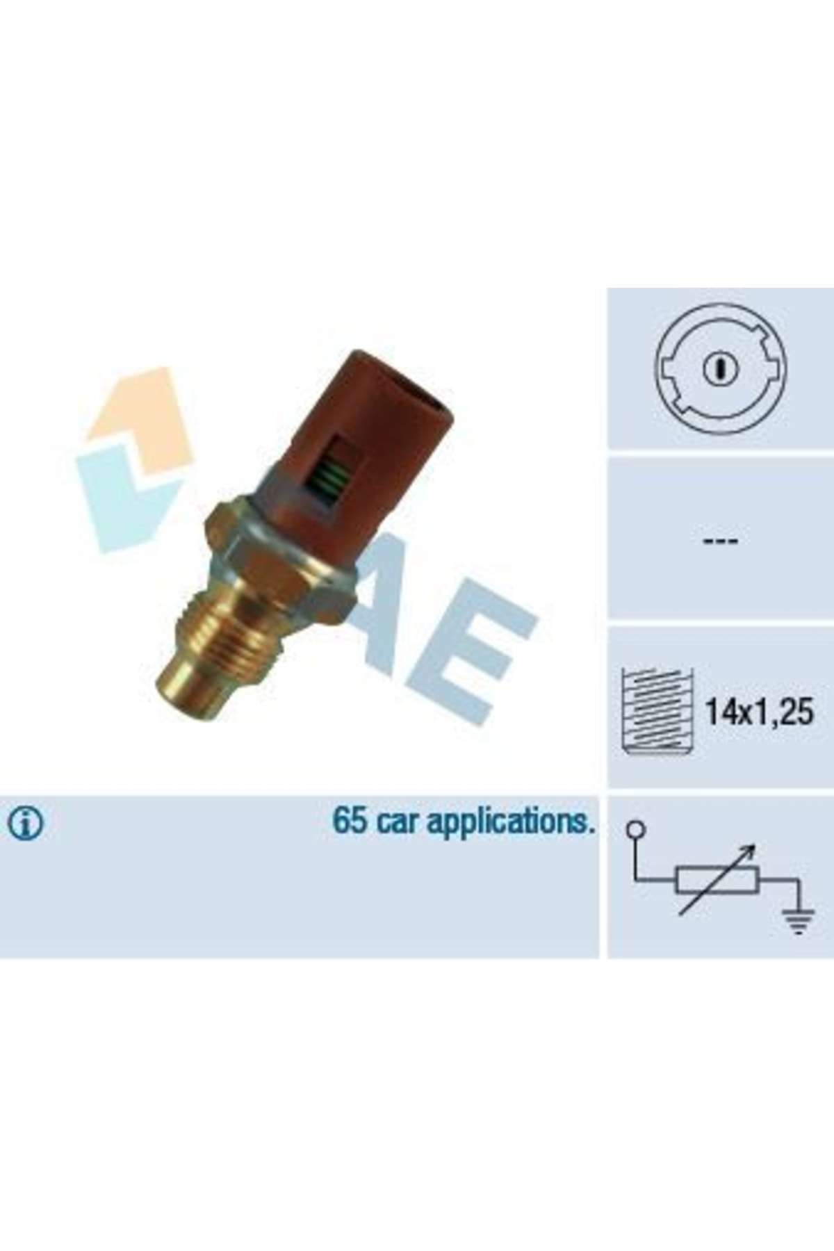 Resim Fae Hararet Müşürü R11 Ym R11 R19 R21 R9 / Scudo 1.4 Karb Tek Fişli 7700771821 Uyumlu 
