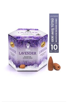 Lavanta / Lavender Geri Akış Tütsü Şelale Konik Backflow Incense Cones 10 Adet / Pieces GERİ AKIŞ 10