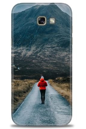Samsung Galaxy A7 2017 / A720 Kılıf Hd Baskılı Kılıf - Yalnız Kız + Temperli Cam mmsm-a7-2017-a720-v-234-cm