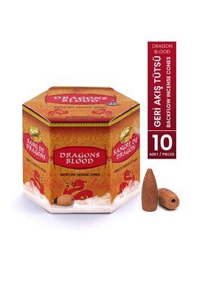 Dragons Blood Geri Akış Tütsü Şelale Konik Backflow Incense Cones 10 Adet / Pieces GERİ AKIŞ 10