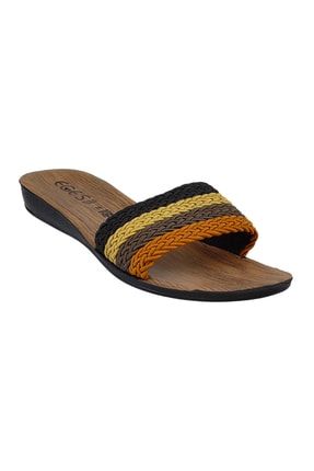 Kadın Sarı Terlik Sandalet Z204-22