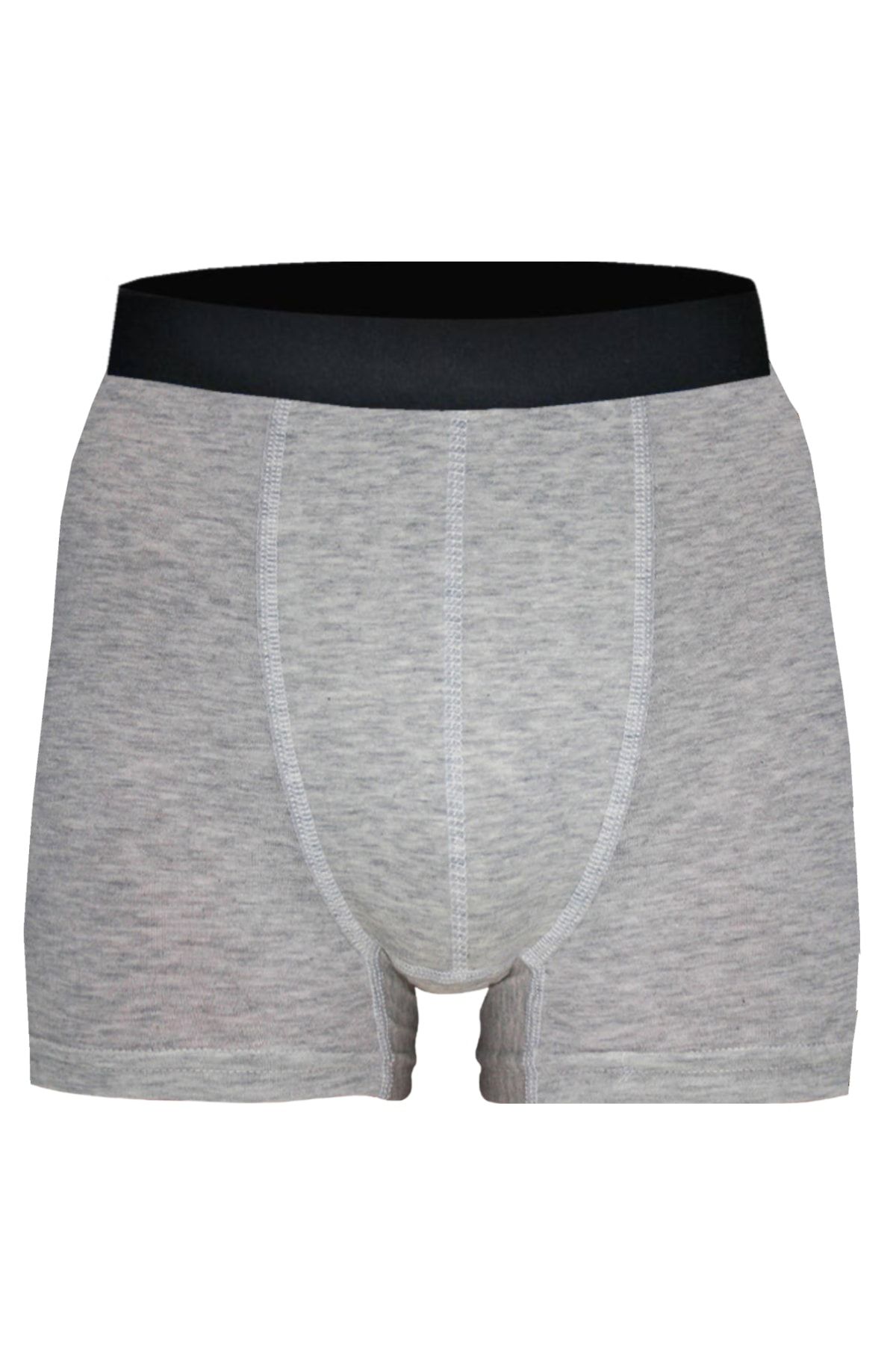 DeeAn Men's Black Gray 10 Pack Plain Lycra Boxer Shorts - Trendyol