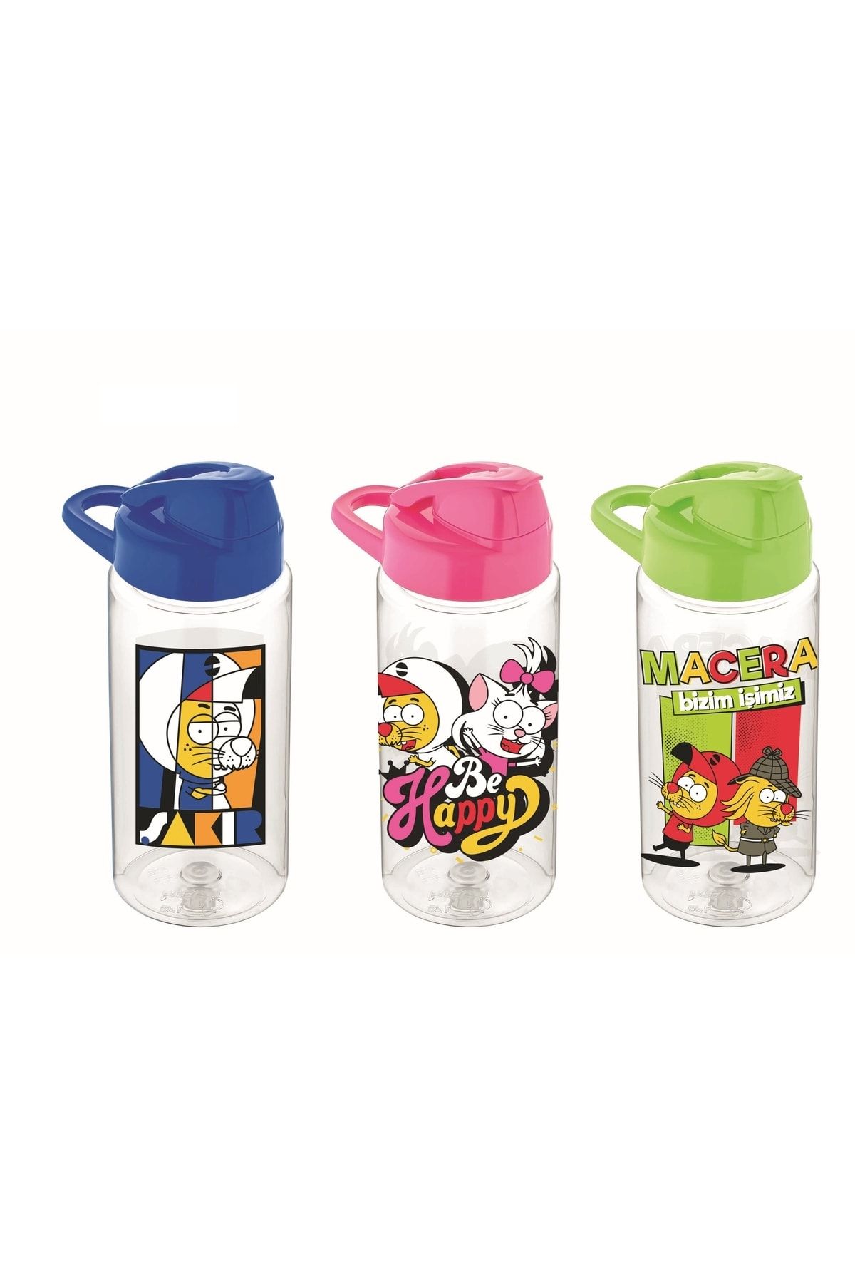 Gıpta-Kral Şakir Patterned Tritan Flask (Drinker) 500 Cc (mixed Color 1 Piece) K222026 1