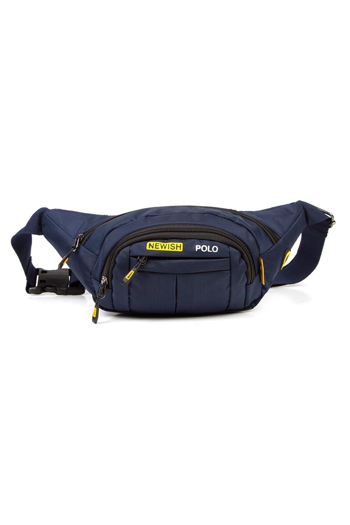 NEWISH POLO ACCESSORIES Newish Polo Su Geçirmez Kulaklık Usb Çıkışlı Lacivert Bel Omuz Ve Spor Çantası Imperteks Kumaş