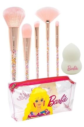 Barbie Çantalı Makyaj Fırçası Seti 869788800356279