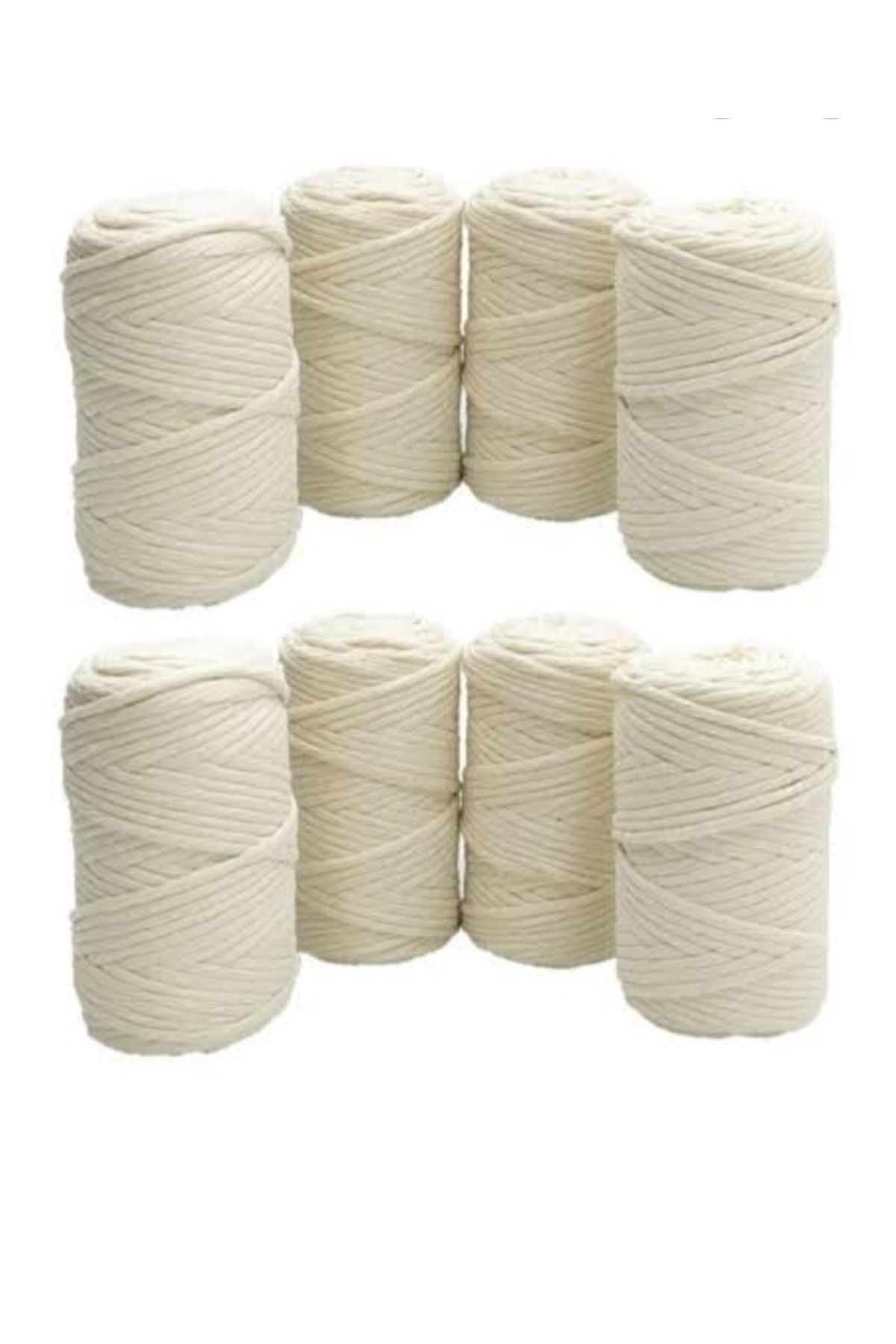 HÜKÜMRAN-Ecru Scannable Macrame Thread 2 Kg (250GRX8) 2