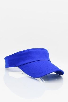Unisex Vizör Şapka - Kasket - Siperlik - Tenisçi Şapkası Mavi TYC00456994178