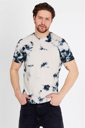 Batik Yıkamalı Bej Erkek T-shirt 70216